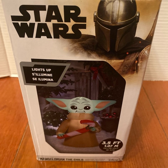 Star Wars Mandalorian the Child candy Cane Christmas Airblown Inflatable 3.5ft - Picture 6 of 11